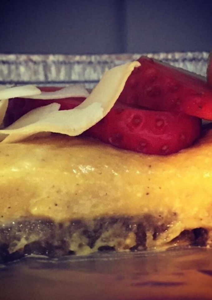 Una foto de Cheesecake de calabaza