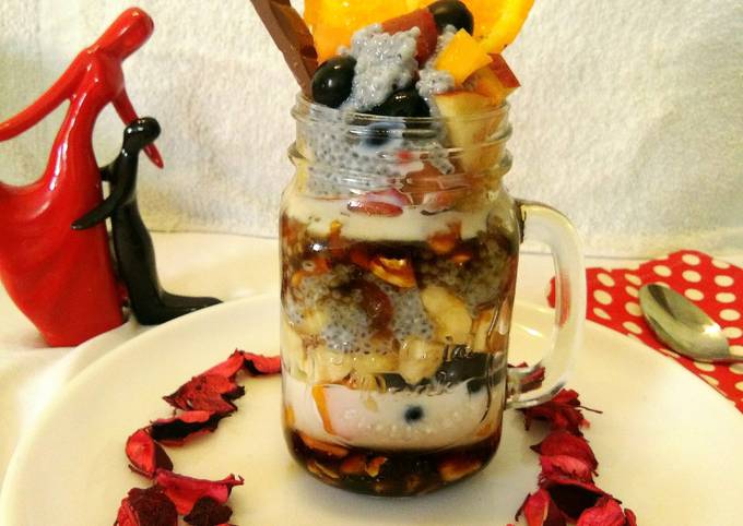 Steps to Prepare Homemade Nutrient and protein rich fruit and nuts delight