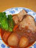 Pork Shoulder Roast with Red Wine & Red Miso