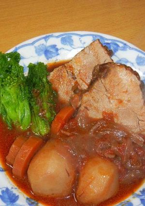 A picture of Pork Shoulder Roast with Red Wine & Red Miso.
