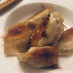 A picture of Yakigyoza made from scratch 🌾.