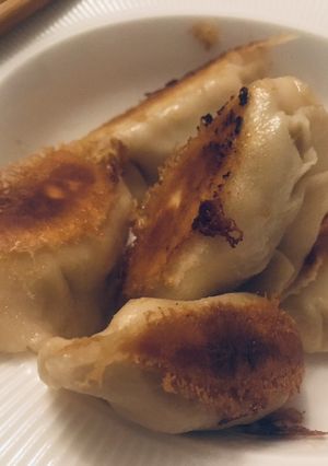 A picture of Yakigyoza made from scratch 🌾.