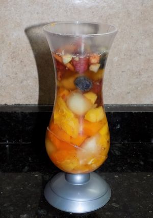 Una foto de Ponche multifruta para Las Fiestas (para niños)