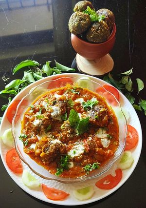 A picture of Cluster Beans(gawar) Kofta.