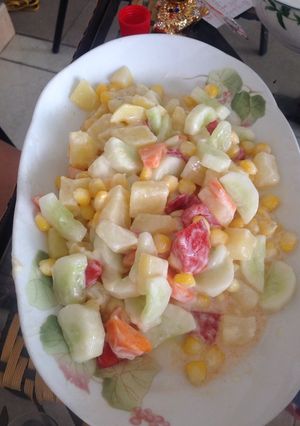Hình của món Salad (em tự làm ạ).