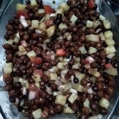 A picture of Black Chana Chaat.