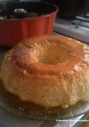 Una foto de Flan casero