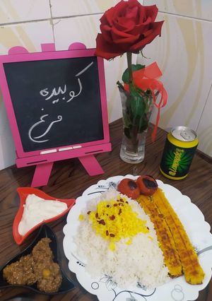 عکسی از دستور کوبیده مرغ خانگی