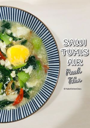 Gambar Sawi Tumis Air Pecah Telur