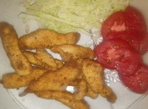 Una foto de Tiritas de pollo empanizadas (con un toque picante)