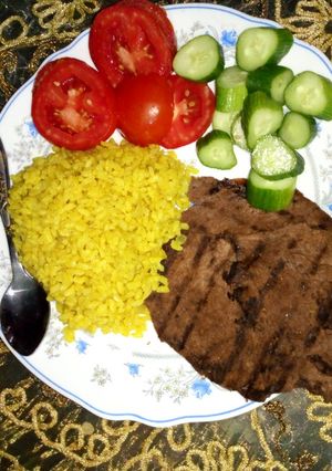 صورة لوصفة استيك مشوي دايت