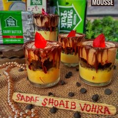 A picture of Mocha layered mousse.