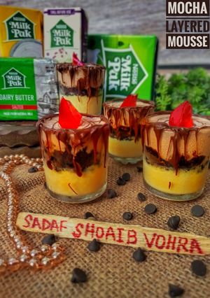 A picture of Mocha layered mousse.