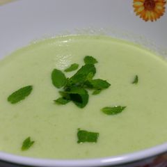 A picture of Melon gazpacho.