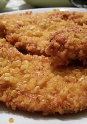 A picture of Crunchy Fried Chicken with Lemon and Ginger.