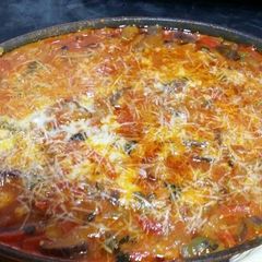 A picture of Vegetarian lasagna.