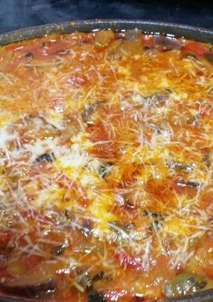 A picture of Vegetarian lasagna.