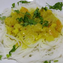 Sweet and spicy prawn curry A picture of Sweet and spicy prawn curry.