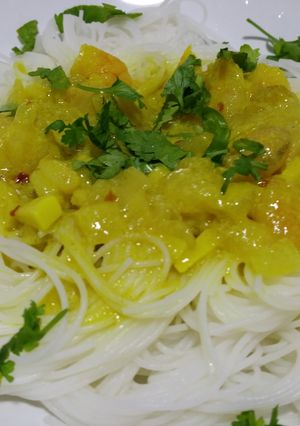 A picture of Sweet and spicy prawn curry.