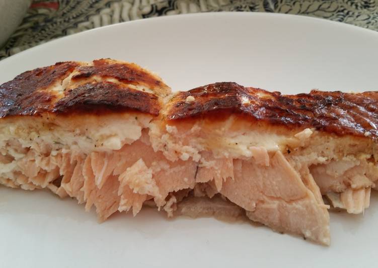 Recipe of Super Quick Homemade Crisp citrus roasted salmon