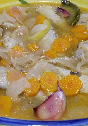 A picture of Lemon pickled bonito (skipjack tuna).