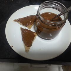 A picture of Home made nutella.