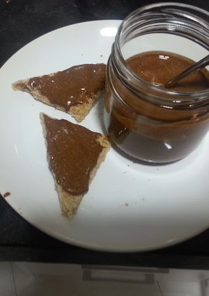 A picture of Home made nutella.