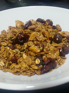 A picture of Home-made granola (toasted muesli).