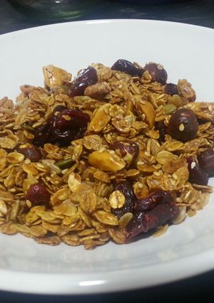 A picture of Home-made granola (toasted muesli).