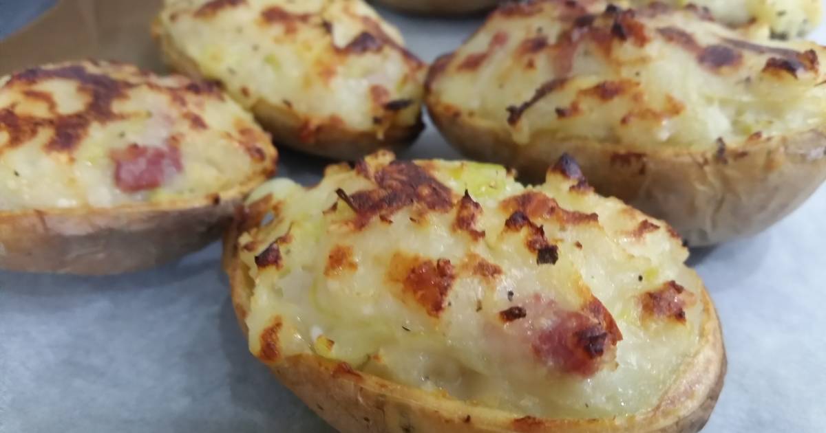 Stuffed Jacket Potatoes Recipe by Becky Cookpad