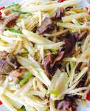 Măng xào lòng gà