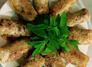 Hình của món Nem chay thập cẩm.