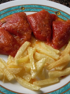 Una foto de Pimientos del piquillo rellenos de carne