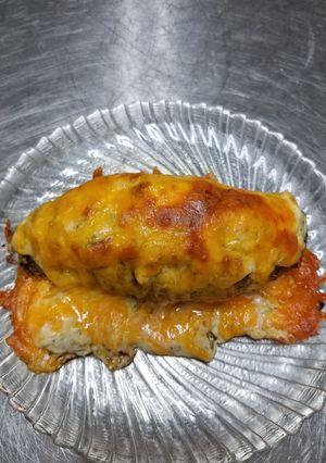 A picture of Jalapeno popper Hasselbeck potatoes.
