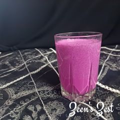 A picture of Red Dragon Fruit and Longan Milkshake.