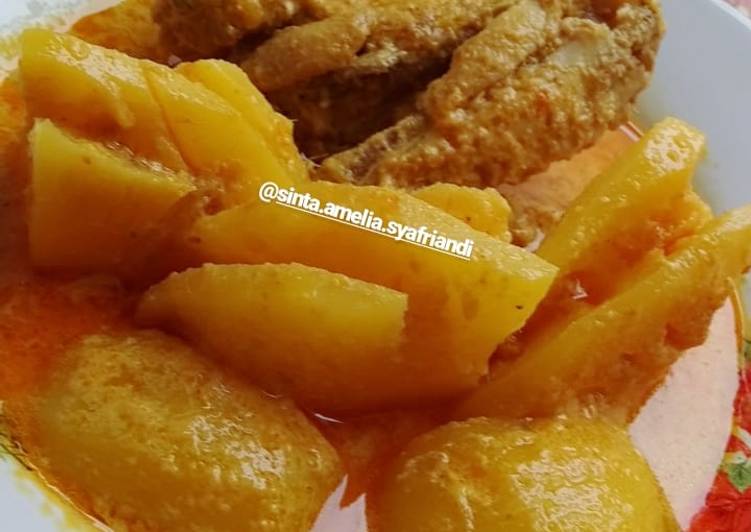 Resep Gulai Ayam Nanas Khas Bangkinang Riau Indonesia ❣️, Lezat