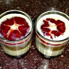 A picture of Triple layer mousse cake (no bake).