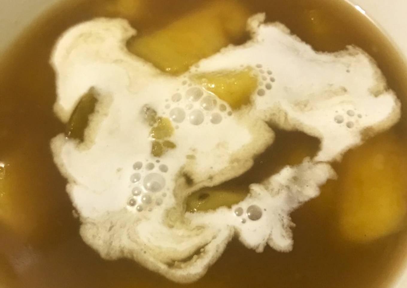 Kolak ubi jalar putih