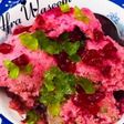 Red grapes sorbet