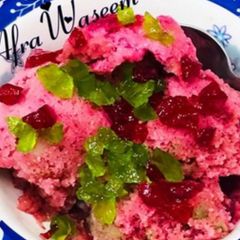 A picture of Red grapes sorbet.