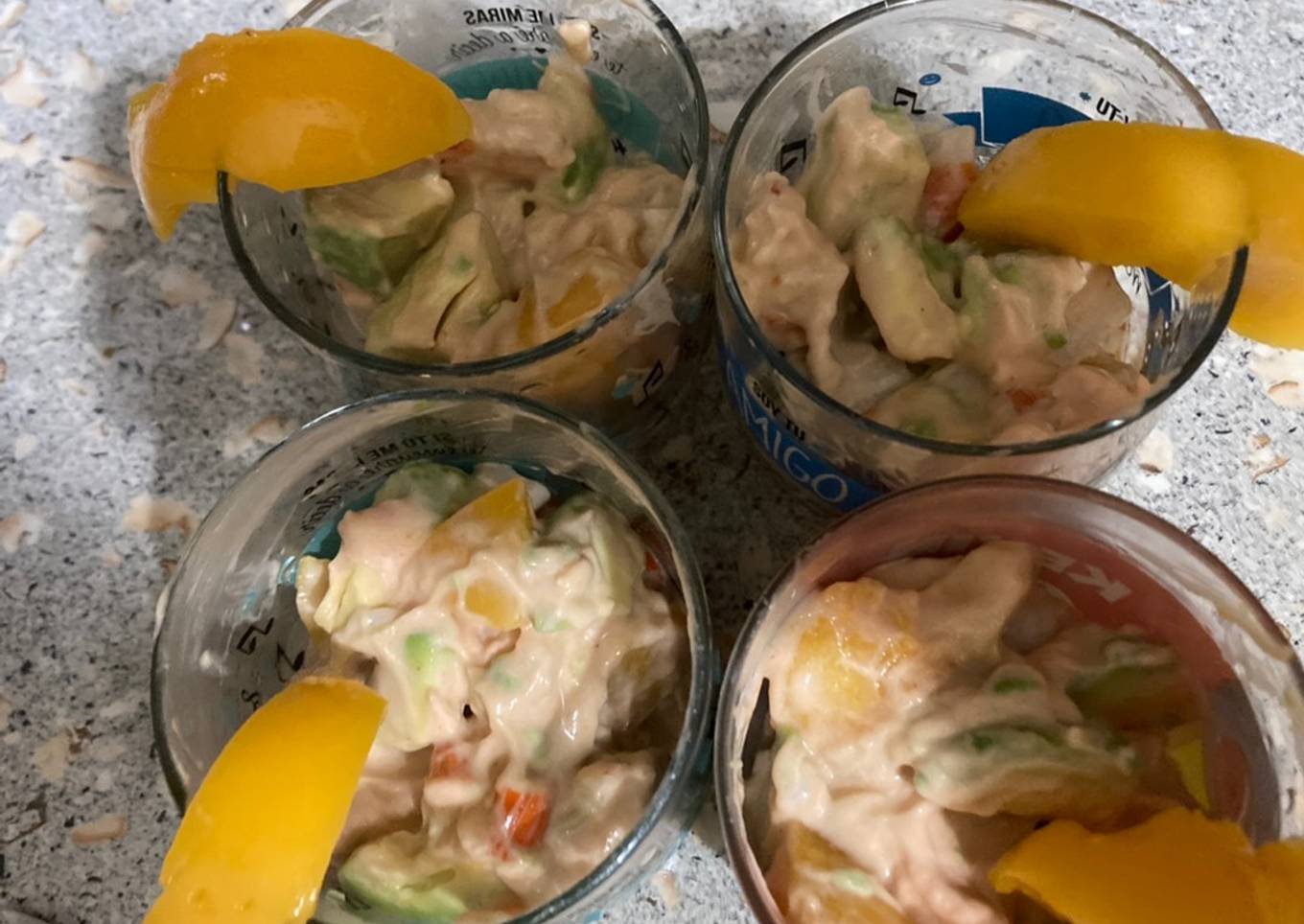 Cóctel de langostino y aguacate