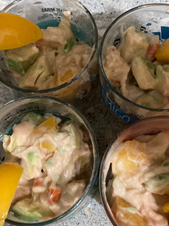 Una foto de Cóctel de langostino y aguacate