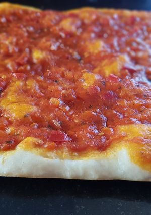 Una foto de Pizza casera