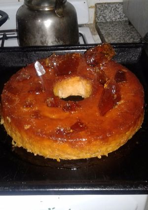 Una foto de Budín de manzanas verdes