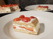 Une photo de fraisier mascarpone