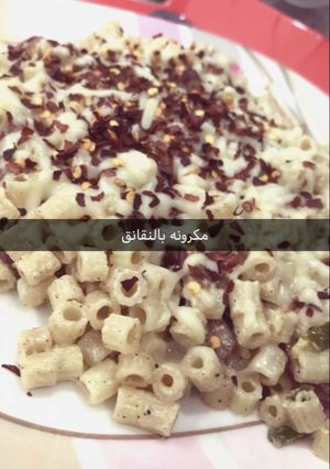 صورة لوصفة مكرونة النقانق