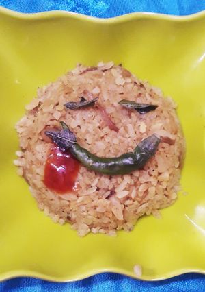 A picture of Smiley poha.