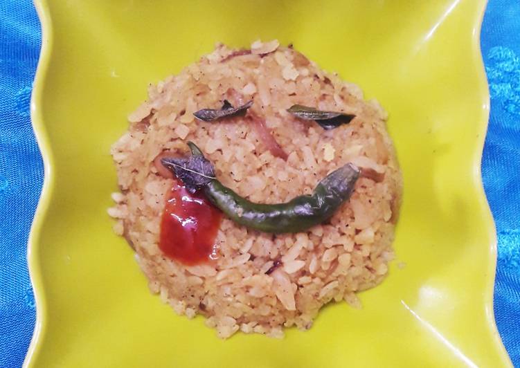Recipe of Ultimate Smiley poha
