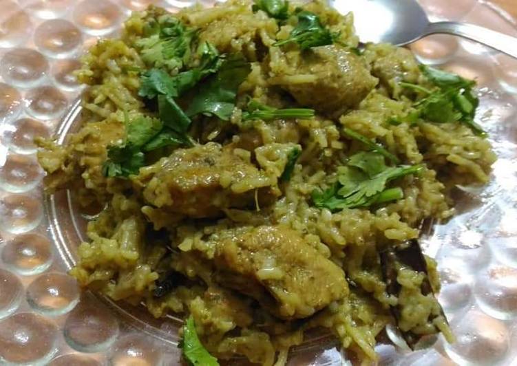 Recipe of Quick Chicken coriander coconut rice