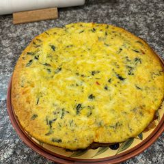 A picture of Butternut Squash and Spinach Frittata.